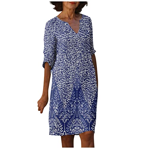 Sommerkleider Schicke Sommerkleid Kurz Infinity Tenniskleid Häkelkleid Hemdblusenkleid Dresses for Women Summer Dress Sundress Italienische Mode Damen Strandtunika Sommer Salbeigrün von FUPODD