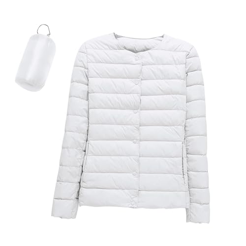 Steppjacke Damen Leicht Daunenjacke Packbare Übergangsjacke Winterjacke Damen Warm Puffer Jacke Winter Mantel Einfarbig Daunenmantel Mit Knöpfen Steppmantel Frauen Freizeit Wandern Reisen Steppjacke Damen Leicht Daunenjacke Packbare Übergangsjacke Winterjacke Damen Warm Puffer Jacke Winter Mantel Einfarbig Daunenmantel Mit Knöpfen Steppmantel Frauen Freizeit Wandern Reisen von FUPODD