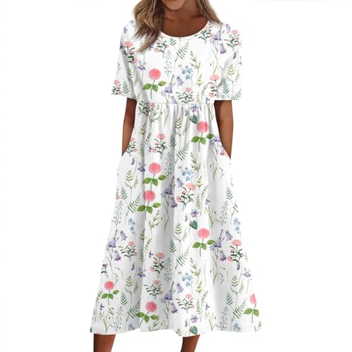 Strandkleid Damen Lang Große Größen Blusenkleid Sommer Boho-Kleid A Linien Lange Sommerkleider Partykleid Strandkleider T Shirt Kleid Leichte Umstandskleid Festlich Shirtkleid A Linie Strandkleid Damen Lang Große Größen Blusenkleid Sommer Boho-Kleid A Linien Lange Sommerkleider Partykleid Strandkleider T Shirt Kleid Leichte Umstandskleid Festlich Shirtkleid A Linie von FUPODD