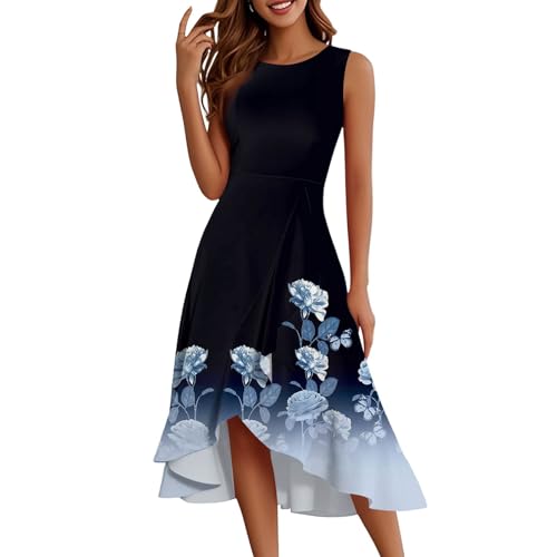 Strandkleid Damen Luftig Sommerkleidung Elegant Shirtkleid Sommer Sommerkleid Lang Strickkleid Multiway Kleid Italienische Kleider Infinity Lange Asymmetrisch Schicke Sommerkleider Salbeigrün von FUPODD