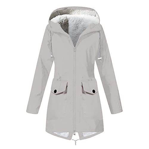 Winterjacke Damen Warm Teddyfleece Gefütterte Regenjacke Damen Wasserdicht Regenmantel Frauen Mit Kapuze Skijacke Outdoor Funktionsjacke Parka Winddicht Softshelljacke Zipper Übergangsjacke Winterjacke Damen Warm Teddyfleece Gefütterte Regenjacke Damen Wasserdicht Regenmantel Frauen Mit Kapuze Skijacke Outdoor Funktionsjacke Parka Winddicht Softshelljacke Zipper Übergangsjacke von FUPODD
