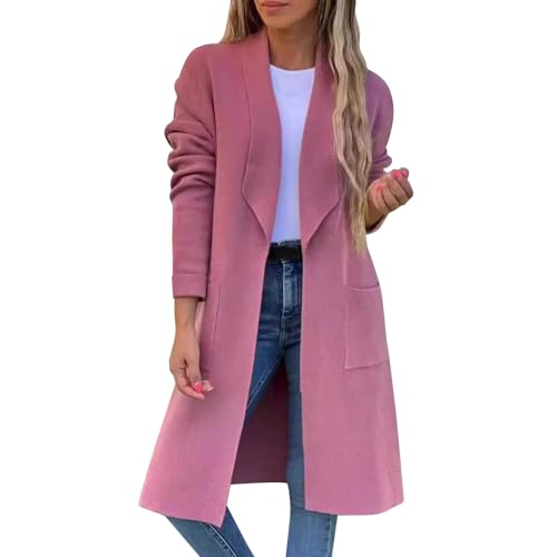 Wintermantel Damen Lang Elegant Trenchcoat Damen Mit Taschen Wollmantel Winter Herbstmantel Tweed Jacke Winterjacke Warm Mantel Mit Reversekragen Übergangsjacke Frauen Lässiges Kaschmirmantel Wintermantel Damen Lang Elegant Trenchcoat Damen Mit Taschen Wollmantel Winter Herbstmantel Tweed Jacke Winterjacke Warm Mantel Mit Reversekragen Übergangsjacke Frauen Lässiges Kaschmirmantel von FUPODD