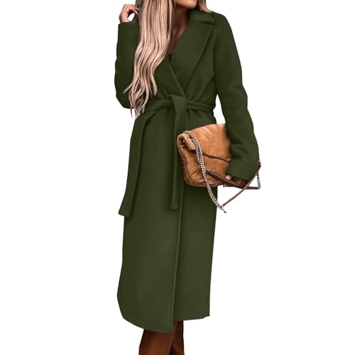 Wollmantel Damen Mode Trenchcoat Elegant Wintermantel Lang Wolle Dufflecoat Mit Gürtel Winterjacke Warm Übergangsjacke Frauen Mantel Revers Windbreaker Kaschmier Jacke Dicke Damenmantel Wollmantel Damen Mode Trenchcoat Elegant Wintermantel Lang Wolle Dufflecoat Mit Gürtel Winterjacke Warm Übergangsjacke Frauen Mantel Revers Windbreaker Kaschmier Jacke Dicke Damenmantel von FUPODD