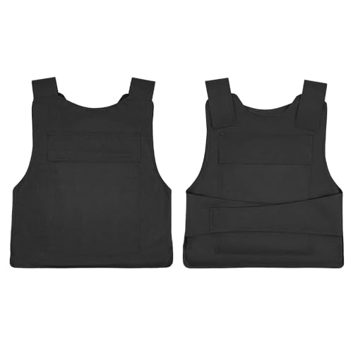FUROMG Schusssichere Weste 50 * 58 cm,Polizei Stichschutzweste Safety Schlagschutzweste Weste Schussweste Security Klettverschluss,Schwarz Stichschutzweste Herren FUROMG Schusssichere Weste 50 * 58 cm,Polizei Stichschutzweste Safety Schlagschutzweste Weste Schussweste Security Klettverschluss,Schwarz Stichschutzweste Herren von FUROMG