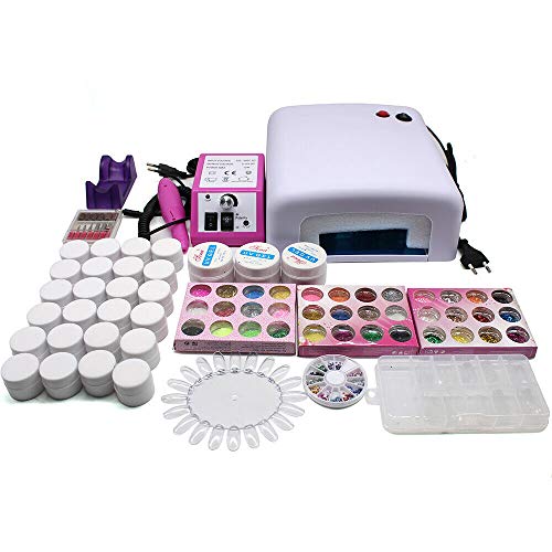 Gelnägel Set Starterset,Nagelstudio Set komplett UV Gel Set Profi Nagelstudioset Nailart Nagelfräser Geschenk für Frauen,Gel Gelnägel Set Starterse+36W LED UV Lampe+Poliermaschine Gelnägel Set Starterset,Nagelstudio Set komplett UV Gel Set Profi Nagelstudioset Nailart Nagelfräser Geschenk für Frauen,Gel Gelnägel Set Starterse+36W LED UV Lampe+Poliermaschine von FUROMG
