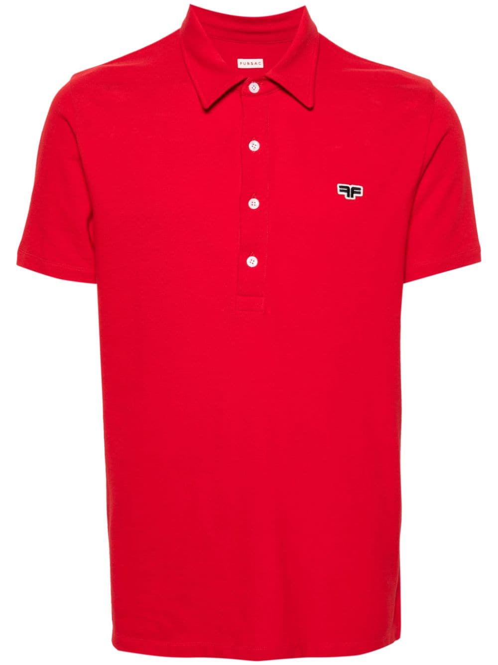 FURSAC Poloshirt mit Logo-Applikation - Rot von FURSAC