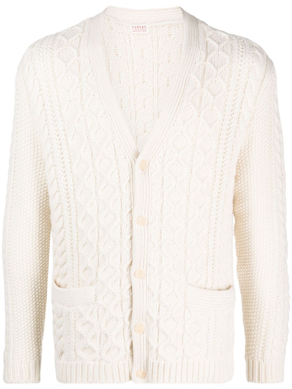 FURSAC Cardigan mit Zopfmuster - Nude von FURSAC