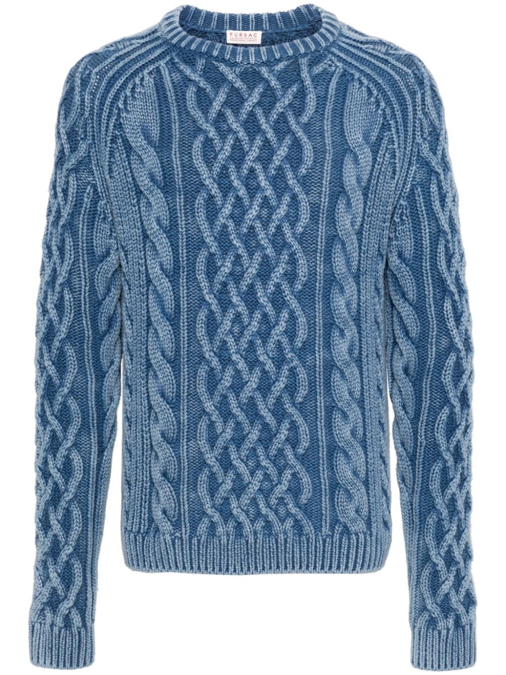 FURSAC Pullover mit Zopfmuster - Blau von FURSAC