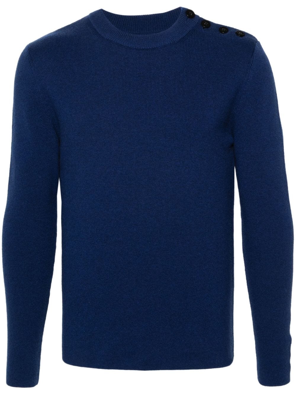 FURSAC Pullover mit geknöpften Schultern - Blau von FURSAC