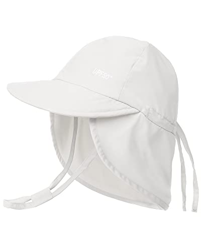 FURTALK Baby Sonnenhut mit Nackenklappe Kleinkind Kinder UPF 50+ Einstellbare Jungen Mädchen UV-Schutz Sommer Mütze Strand Schwimmen Hut von FURTALK