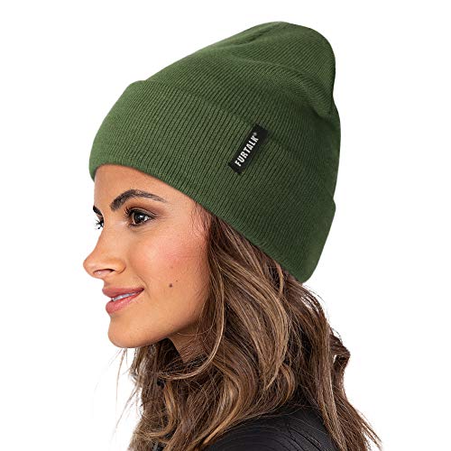 FURTALK Damen Cuffed Beanie Herren Mütze Unisex weiche warme Strickmütze von FURTALK