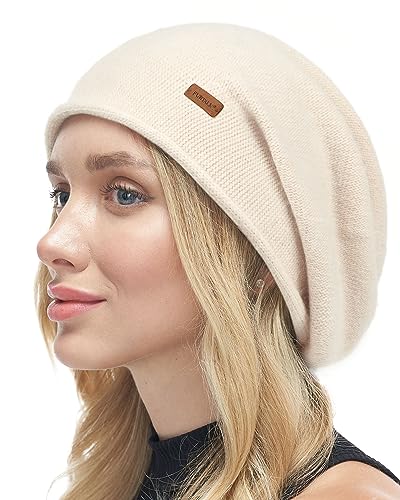 FURTALK Damen Slouchy Beanie Mütze Weich Warm Kaschmir Skimütze gestrickt Wolle Wintermütze von FURTALK