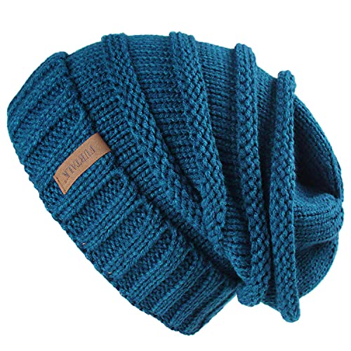 FURTALK Strickmütze Damen Slouch Beanie Mütze Street Style Grobstrick Wintermützen Klassische Weiche Beanie Winter von FURTALK