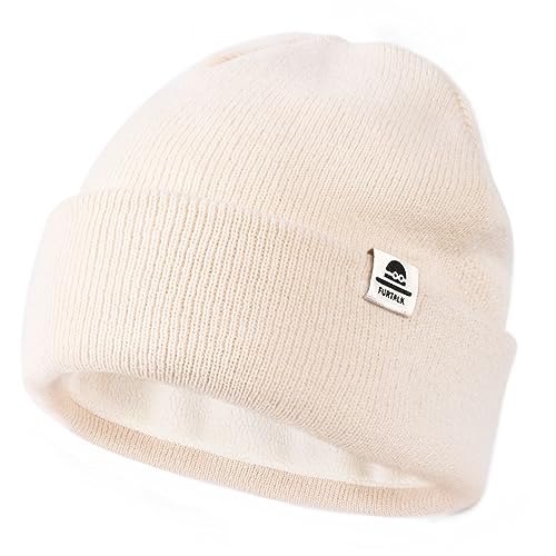 FURTALK Unisex Baby Kleinkind Kind Beanie Strickmütze mit weiches Fleecefutter Warme Wintermütze für Mädchen und Jungen von FURTALK