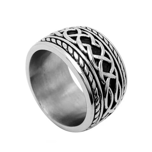 FUSHENGTER Ring Herren Ringe Männer Fingerring Damen Biker Ring Ehering Retro Punk Ringe für Männer Mode Accessoire Casting Ringe Fingerring 8 von FUSHENGTER