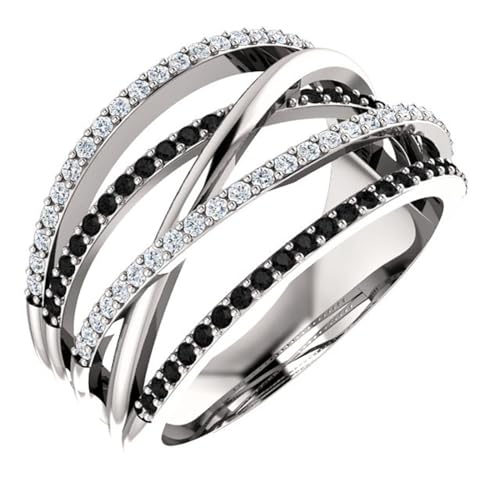 FUSHENGTER Ringe Damen Ring Für Damen Frauen Finger Herren Geschenk Minimalistisches Zusammenfügen Personalisierter Accessoires 6S2 von FUSHENGTER