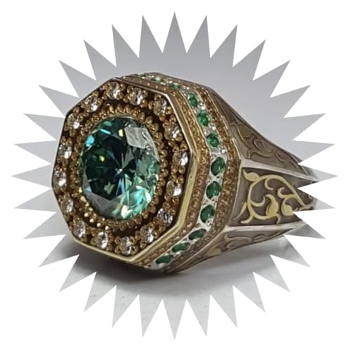 FUSHENGTER Ringe Damen Ring Für Damen Frauen Finger Herren Geschenk Pop Retro Totem Zweifarbiger Ring 11S2 von FUSHENGTER