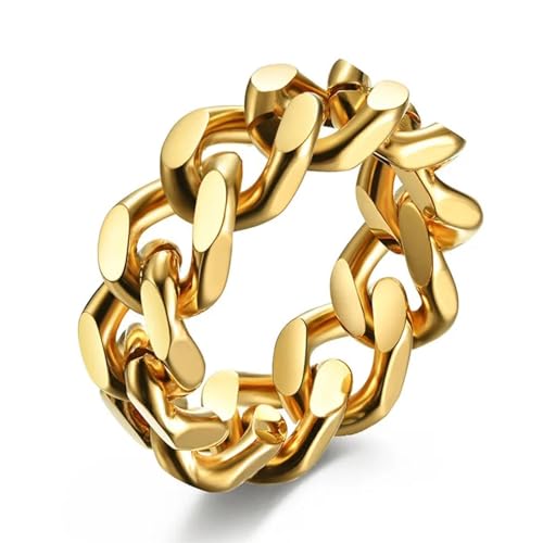 Ring Herren Ringe Männer Fingerring Damen Biker Ring Ehering Formringe für Damen Herren Vintage Gothic Chunky Hip Hop Ring 13 18105 von FUSHENGTER