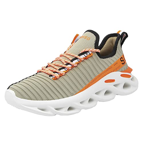 FUSHITON Herren Laufschuhe Atmungsaktive Sportschuhe Mode Leichte Turnschuhe Outdoor Gym Joggingschuhe von FUSHITON