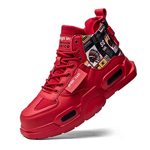 FUSHITON Herren Laufschuhe Mode High Top Sneakers Freestyle Hi-Top Lässig Sportschuhe Wanderschuhe Hoch Turnschuhe Freizeitschuhe Fitness Hohe Schuhe FUSHITON Herren Laufschuhe Mode High Top Sneakers Freestyle Hi-Top Lässig Sportschuhe Wanderschuhe Hoch Turnschuhe Freizeitschuhe Fitness Hohe Schuhe von FUSHITON