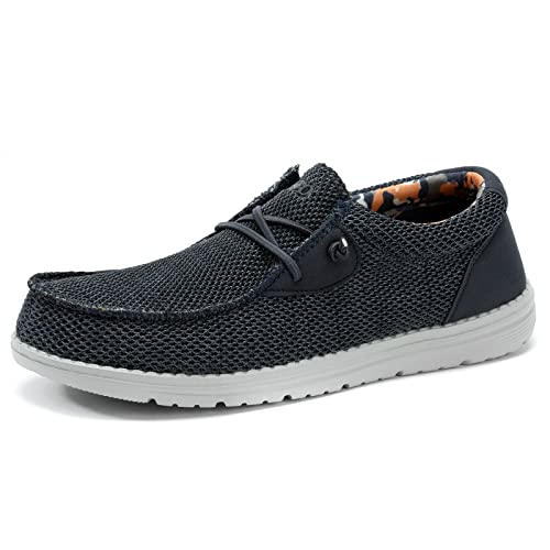 FUSHITON Herren Loafers Flat Slip On Schuhe Penny Casual Sportschuhe Mokassins Sneakers Low Top Indoor Atmungsaktive Leichte Hausschuhe von FUSHITON