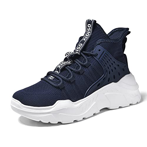 FUSHITON Herren Sportschuhe High Top Turnschuhe Mode Sneakers Freizeitschuhe Laufschuhe Fitnessschuhe Hohe Oben Atmungsaktive Schuhe von FUSHITON