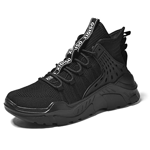 FUSHITON Herren Sportschuhe High Top Turnschuhe Mode Sneakers Freizeitschuhe Laufschuhe Fitnessschuhe Hohe Oben Atmungsaktive Schuhe von FUSHITON