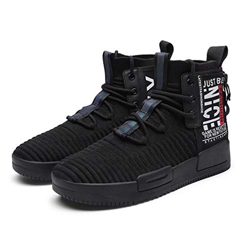 FUSHITON Herren Sportschuhe High Top Turnschuhe Mode Freizeitschuhe Draußen Laufschuhe Sneakers Leicht Bequem rutschfest Fitnessschuhe Outdoor Straßen Traillauf Schuhe von FUSHITON