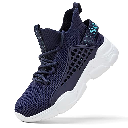 FUSHITON Kinder Turnschuhe Jungen Sportschuhe Sneaker Mädchen rutschfest Kinderschuhe Mesh Atmungsaktiv Laufschuhe Hallenschuhe für Unisex-Kinder von FUSHITON