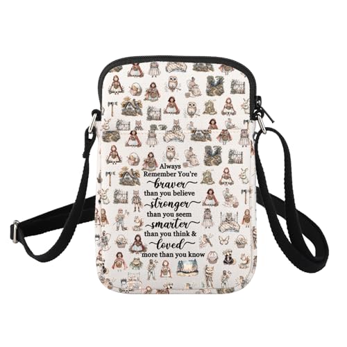 FUSTMW Umhängetasche mit Cartoon-Charakteren, Literaturgeschenke für Literaturliebhaber, Märchen, Geschichten, Bücher, inspirierte Schlingen-Geldbörse, Xhmhood Bag C, modisch von FUSTMW