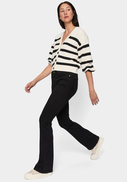FUTURE:PEOPLE. 01:02 BOOTCUT - MID WAIST aus Bio-Baumwoll-Stretch - Fabric made in Italy (30102 0 1000) von FUTURE:PEOPLE.