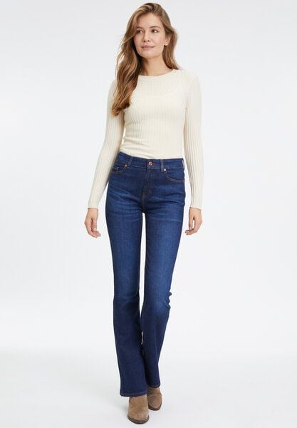 FUTURE:PEOPLE. 01:02 BOOTCUT - MID WAIST aus Bio-Baumwoll-Stretch - Fabric made in Italy (30102 01 1000) von FUTURE:PEOPLE.