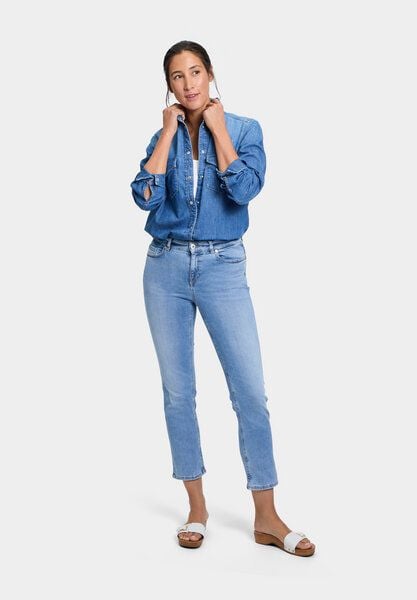 FUTURE:PEOPLE. 05:00 STRAIGHT FIT- Damen Jeans aus leichtem Stretch-Denim aus Bio-Baumwoll/ Tencel-Mix (30500 1 1004) von FUTURE:PEOPLE.