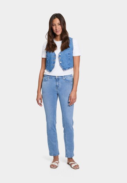 FUTURE:PEOPLE. 05:02 STRAIGHT FIT - MID WAIST- Damen Jeans aus leichtem Stretch-Denim aus Bio-Baumwoll/ Tencel-Mix (30503 0 1004) von FUTURE:PEOPLE.
