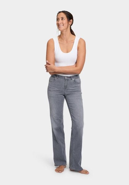 FUTURE:PEOPLE. 06:00 WIDE LEG - MID WAIST- Damen Jeans aus leichtem Stretch-Denim aus Bio-Baumwoll/ Tencel-Mix (30600 1 1004) von FUTURE:PEOPLE.