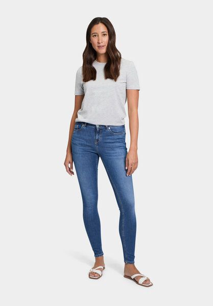 FUTURE:PEOPLE. 08:00 SKINNY FIT - MID WAIST- Damen Jeans aus leichtem Stretch-Denim aus Bio-Baumwoll/ Tencel-Mix (30800 0 1004) von FUTURE:PEOPLE.