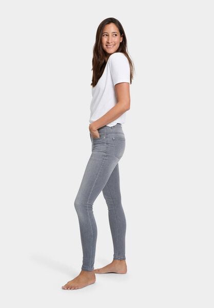 FUTURE:PEOPLE. 08:00 SKINNY FIT - MID WAIST- Damen Jeans aus leichtem Stretch-Denim aus Bio-Baumwoll/ Tencel-Mix (30800 0 1004) von FUTURE:PEOPLE.
