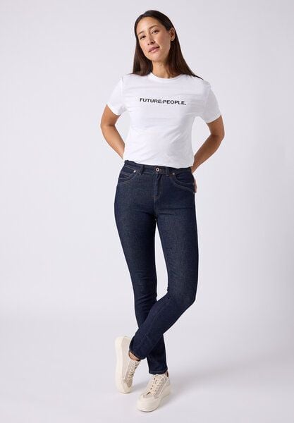 FUTURE:PEOPLE. 09:02 SLIM FIT FUTURE - MID WAIST- Damen Jeans aus weichem Stretch-Denim aus Bio-Baumwoll-Mix (30902 0 1008 ) von FUTURE:PEOPLE.