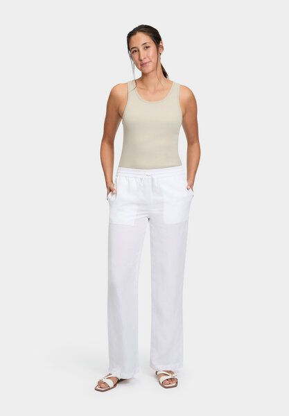 FUTURE:PEOPLE. 18:01 WIDE FIT - Damen Hose aus einem zertifizierten TENCEL-LEINEN MIX für heiße Sommertage (31803 0 3003) von FUTURE:PEOPLE.