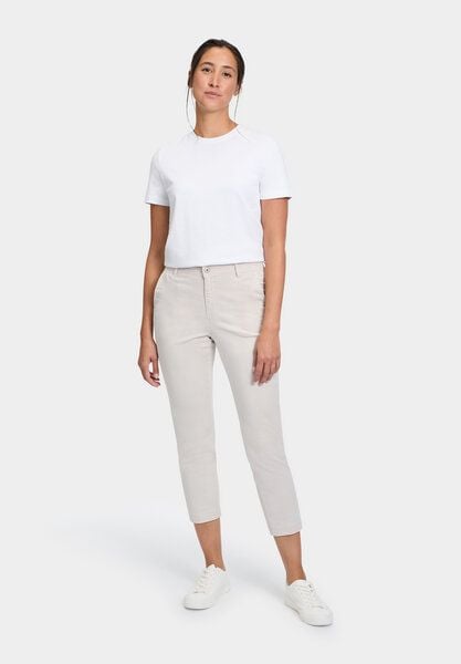 FUTURE:PEOPLE. 18:02 CHINO - MID WAST- Damen Hose aus weicher Bio-Baumwolle mit leichtem Stretch-Anteil (31802 0 3004) von FUTURE:PEOPLE.