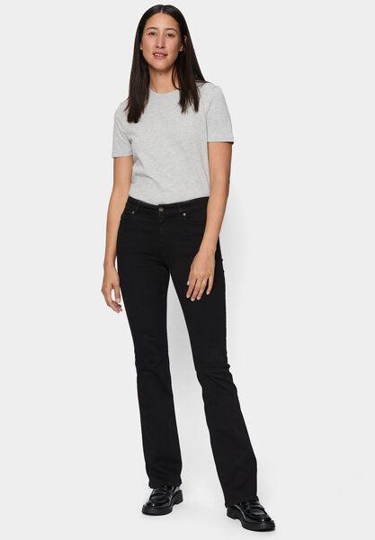 FUTURE:PEOPLE. 01:02 BOOTCUT - MID WAIST aus weichem Stretch-Denim aus Bio-Baumwoll-Mix (30102 0 1008) von FUTURE:PEOPLE.