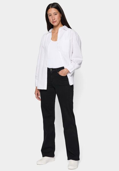 FUTURE:PEOPLE. 06:00 WIDE LEG - MID WAIST aus weichem Stretch-Denim aus Bio-Baumwoll-Mix (30600 0 1008) von FUTURE:PEOPLE.