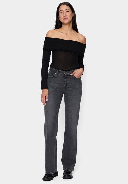 FUTURE:PEOPLE. 06:00 WIDE LEG - MID WAIST- Damen Jeans aus authentischem Denim mit Comfort-Stretch (30600 0 1001) von FUTURE:PEOPLE.