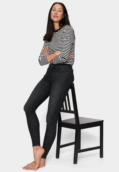 FUTURE:PEOPLE. 08:00 SKINNY FIT - MID WAIST- Damen Jeans aus weichem Stretch-Denim aus Bio-Baumwoll-Mix (30800 0 1008) von FUTURE:PEOPLE.