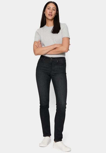 FUTURE:PEOPLE. 09:00 SLIM FIT - MID WAIST- Damen Jeans aus weichem Stretch-Denim aus Bio-Baumwoll-Mix (30900 0 1008) von FUTURE:PEOPLE.