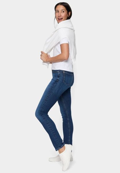 FUTURE:PEOPLE. 09:00 SLIM FIT - MID WAIST- Damen Jeans aus weichem Stretch-Denim aus Bio-Baumwoll-Mix (30900 0 1008) von FUTURE:PEOPLE.