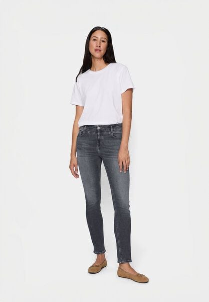 FUTURE:PEOPLE. 09:01 SLIM FIT PEOPLE - MID WAIST- Damen Jeans aus weichem Stretch-Denim aus Bio-Baumwoll-Mix (30901 0 1008) von FUTURE:PEOPLE.