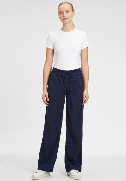 FUTURE:PEOPLE. 18:00 WIDE FIT POCKET - Damen Hose aus einem zertifizierten TENCEL-LEINEN MIX für heiße Sommertage (31800 0 3003) von FUTURE:PEOPLE.