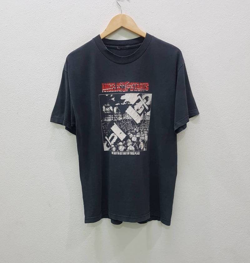 Vintage Angelic Upstarts We Gotta Get Out Of This Place Promo T-Shirts Punk Rock Oi Musik Tees von FUTURE81