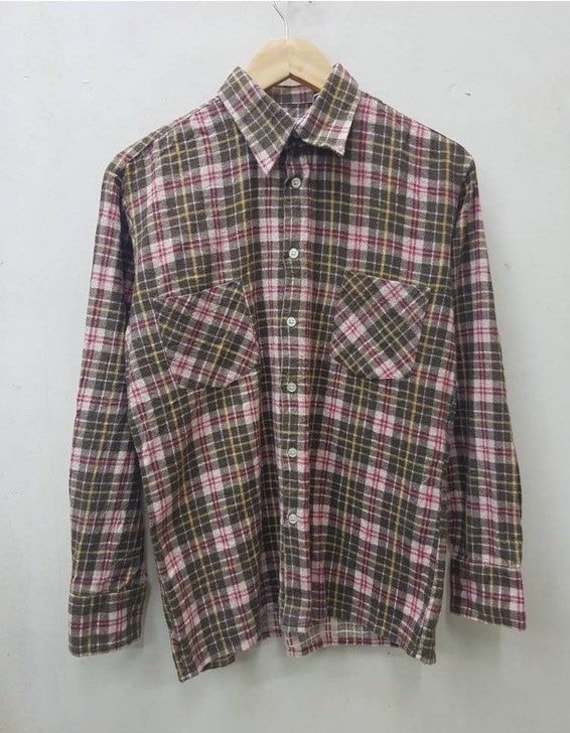 Vintage Dickies Button Down Shirt Workwear Made in Jugoslawien Medium Size von FUTURE81